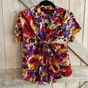Anne Klein silk floral top